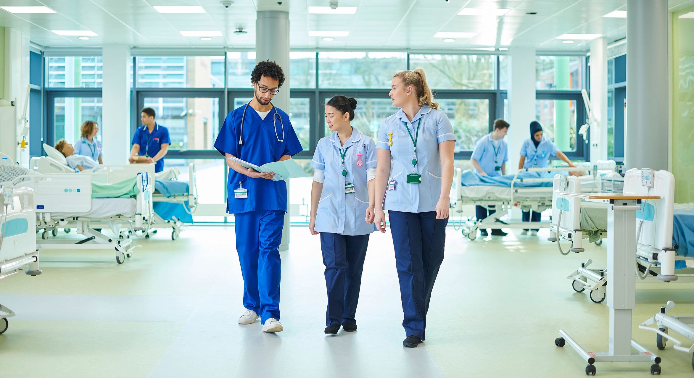 Clinical care team standing together